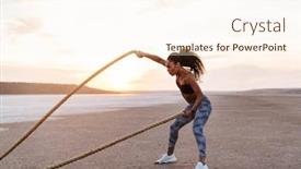  Presentation with strong - Cool new PPT layouts with image-of-strong-african-american backdrop and a cream colored foreground