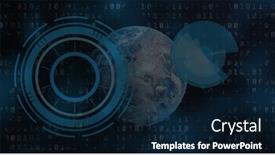  Presentation with tech - Slides enhanced with image-of-tech-icons-graph background and a navy blue colored foreground