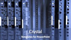  Presentation with telephone - PPT theme enhanced with image of telephone exchange system background and a ocean colored foreground