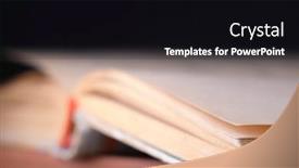  Presentation with ancient book - Amazing slide deck having image-of-the-ancient-book backdrop and a black colored foreground