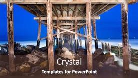  Presentation with structural - Slide deck featuring image-of-the-balboa-pier background and a tawny brown colored foreground