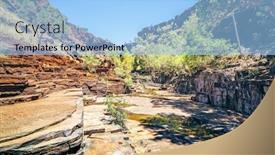  Presentation with australia - Cool new presentation with image of the beautiful dales gorge in australia backdrop and a light blue colored foreground