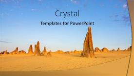  Presentation with western - Presentation theme having image-of-the-beautiful-pinnacles background and a light blue colored foreground