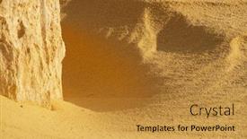  Presentation with western - Presentation design consisting of image-of-the-beautiful-pinnacles background and a gold colored foreground