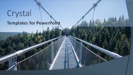  Presentation with bad - Audience pleasing slide deck consisting of image of the cable bridge at bad wildbad south germany backdrop and a light blue colored foreground