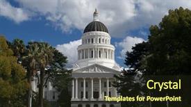  Presentation with empire state building night - Slides enhanced with image of the california state background and a wine colored foreground