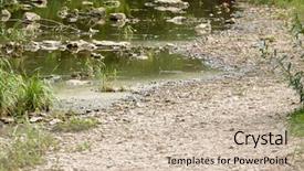  Presentation with danube - Beautiful presentation theme featuring image of the danube disappears backdrop and a soft green colored foreground