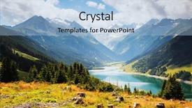  Presentation with awesome - Audience pleasing PPT layouts consisting of image of the durlassboden reservoir backdrop and a light blue colored foreground