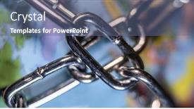  Presentation with chain - PPT layouts having image-of-the-earth-belted background and a ocean colored foreground