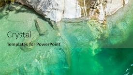  Presentation with new river valley - Colorful slides enhanced with image-of-the-haast-river backdrop and a seafoam green colored foreground