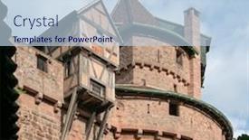  Presentation with wedding france - Amazing PPT theme having image of the haut-koenigsbourg in france backdrop and a sky blue colored foreground