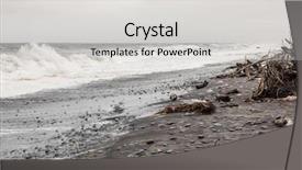  Presentation with being new resident - PPT theme with image of the jade beach background and a light gray colored foreground