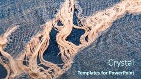  Presentation with microwave imaging image of modern - PPT theme consisting of image-of-the-jeans-close background and a ocean colored foreground