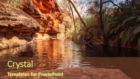  Presentation with kings - Cool new PPT theme with image-of-the-kings-canyon backdrop and a tawny brown colored foreground