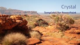  Presentation with kings - PPT theme consisting of image-of-the-kings-canyon background and a sky blue colored foreground