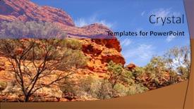  Presentation with kings - Slide set featuring image-of-the-kings-canyon background and a light blue colored foreground