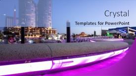  Presentation with pedestrian - Presentation theme with image-of-the-pedestrian-light background and a light blue colored foreground