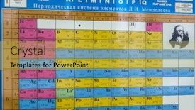  Presentation with periodic table - Beautiful presentation theme featuring image-of-the-periodic-table backdrop and a yellow colored foreground