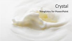  Presentation with milk splash - Presentation theme enhanced with the splash of milk background and a white colored foreground