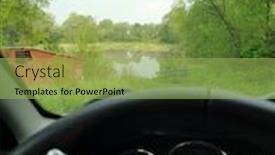  Presentation with windshield - Audience pleasing presentation theme consisting of image-of-the-steering-wheel backdrop and a yellow colored foreground