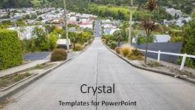  Presentation with new zealand - Presentation design enhanced with image of the very steep background and a light gray colored foreground