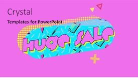  Presentation with shapes - Presentation theme enhanced with image-of-the-words background and a lilac colored foreground