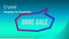  Presentation with bubble - Presentation theme having image-of-the-words background and a ocean colored foreground