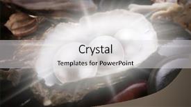  Presentation with pearl oyster - Audience pleasing slides consisting of image of three pearls backdrop and a light gray colored foreground