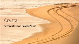  Presentation with tracks - Cool new PPT layouts with image-of-tire-tracks backdrop and a lemonade colored foreground