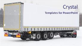  Presentation with microwave imaging image of modern - Colorful presentation theme enhanced with image of tractor backdrop and a sky blue colored foreground