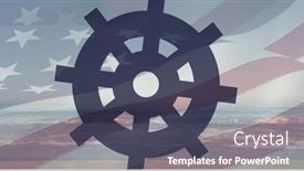  Presentation with ships wheel - PPT layouts featuring image-of-turning-ships-wheel background and a dark gray colored foreground