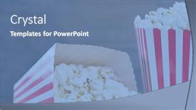  Presentation with red white grey - Presentation design enhanced with image-of-two-tubs background and a ocean colored foreground