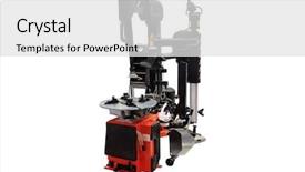  Presentation with tyre - Audience pleasing theme consisting of modern schools conceptual illustration pile of books being processed into tablet devices by factory machine backdrop and a white colored foreground