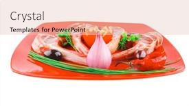  Presentation with ribs - Cool new slides with image-of-uncooked-ribs-served backdrop and a lemonade colored foreground