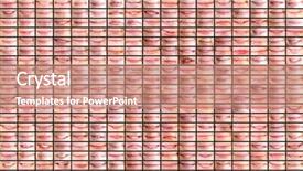  Presentation with conceptual framework - Presentation having image of various lips composition background and a  colored foreground