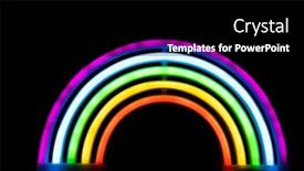  Presentation with rainbow lgbt - Presentation theme featuring image-of-vibrant-neon-glow background and a black colored foreground