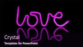  Presentation with pink black - Presentation consisting of image-of-vibrant-neon-love background and a wine colored foreground