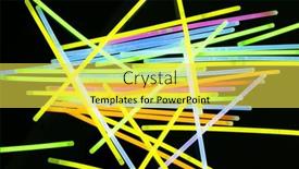  Presentation with black light - Presentation design consisting of image-of-vibrant-stack background and a yellow colored foreground