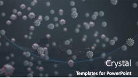  Presentation with global-health - PPT layouts enhanced with image-of-virus-cells-over background and a tawny brown colored foreground