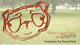  Presentation with ownership - Slides enhanced with image-of-walk-your-dog background and a blonde colored foreground