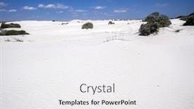  Presentation with western - Beautiful presentation theme featuring image-of-white-dune-sand backdrop and a white colored foreground