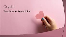  Presentation with mothers day - PPT theme having image-of-woman-holding-pink background and a lemonade colored foreground