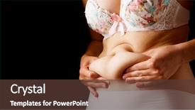  Presentation with black woman at gas station - Presentation theme featuring image of woman with excess background and a  colored foreground