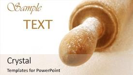  Presentation with flour - Slides consisting of rolling pin dusted with flour background and a lemonade colored foreground