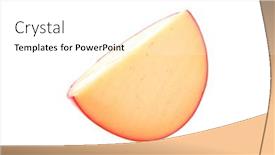  Presentation with white cheese - Amazing presentation theme having image-of-yellow-cheese and a white colored foreground