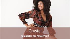  Presentation with cowgirl - Amazing slides having image-of-young-african-american backdrop and a tawny brown colored foreground