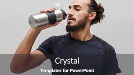  Presentation with drinking water - Cool new theme with image-of-young-bearded-man backdrop and a dark gray colored foreground