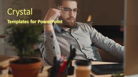  Presentation with web - Cool new theme with image-of-young-bearded-web backdrop and a tawny brown colored foreground