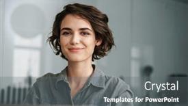  Presentation with joyful - Slide set featuring image-of-young-beautiful-joyful background and a gray colored foreground