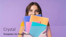  Presentation with young college student diagnosis of sti - PPT layouts featuring image-of-young-beautiful-student background and a light blue colored foreground